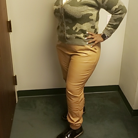 Faux Leather Joggers - Picture 6 of 6